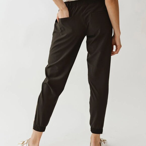 Albion Fit Womens Black Jetsetters Pants Size Medium Petite - Picture 4 of 7